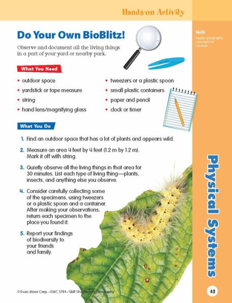 Skill Sharpeners: Geography, Grade 4 Workbook