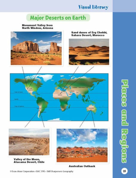 Skill Sharpeners: Geography, Grade 5 Workbook