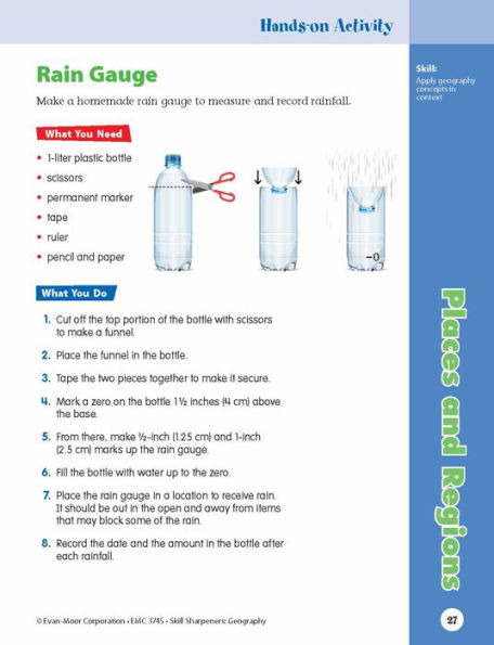 Skill Sharpeners: Geography, Grade 5 Workbook