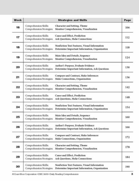 Daily Reading Comprehension, Grade 8 Teacher Edition