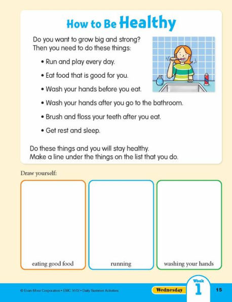 Daily Summer Activities: Between 1st Grade and 2nd Grade, Grade 1 - 2 Workbook: Moving From 1st Grade to 2nd Grade, Grades 1-2