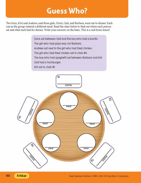 Daily Summer Activities: Between 3rd Grade and 4th Grade, Grade 3 - 4 Workbook