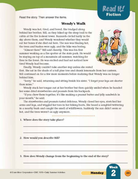 Daily Summer Activities: Between 5th Grade and 6th Grade, Grade 5 - 6 Workbook: Moving From 5th Grade to 6th Grade, Grades 5-6