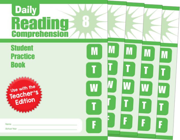 Daily Reading Comprehension, Grade 8 Student Edition Workbook (5-pack)