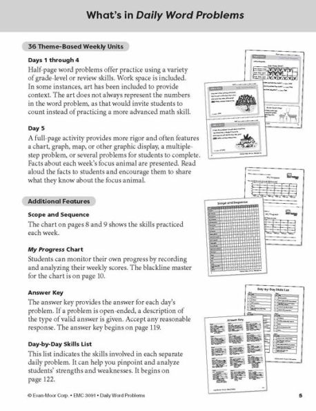 Daily Word Problems Math