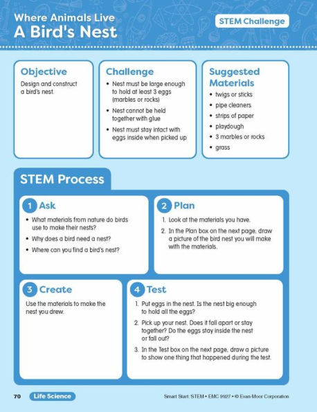 Smart Start: STEM, Grade 1 Workbook
