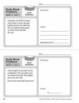 Alternative view 6 of Daily Word Problems Math, Grade 4 Teacher Edition