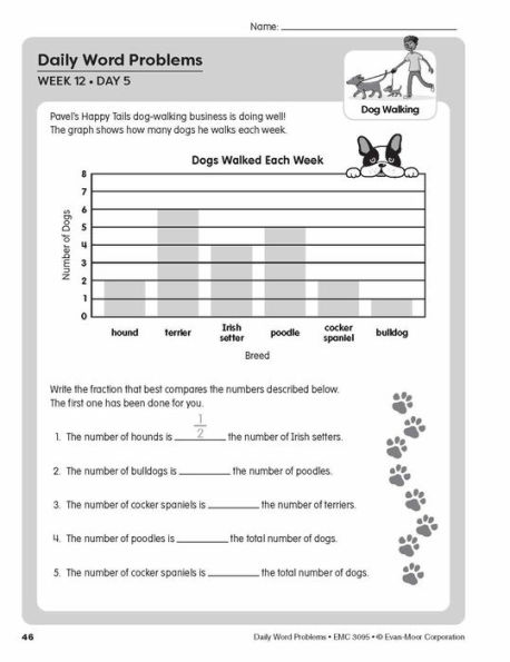 Daily Word Problems Math, Grade 5 Teacher Edition