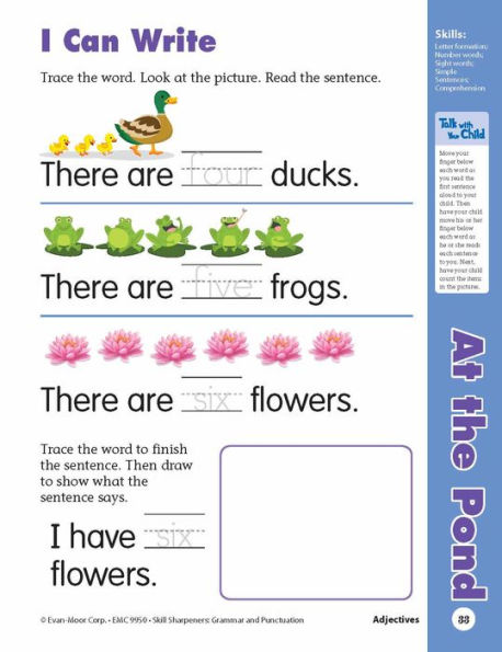 Skill Sharpeners: Grammar & Punctuation, Kindergarten Workbook