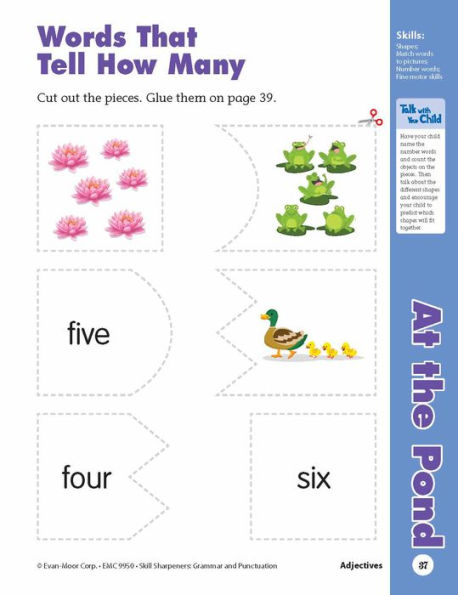 Skill Sharpeners: Grammar & Punctuation, Kindergarten Workbook
