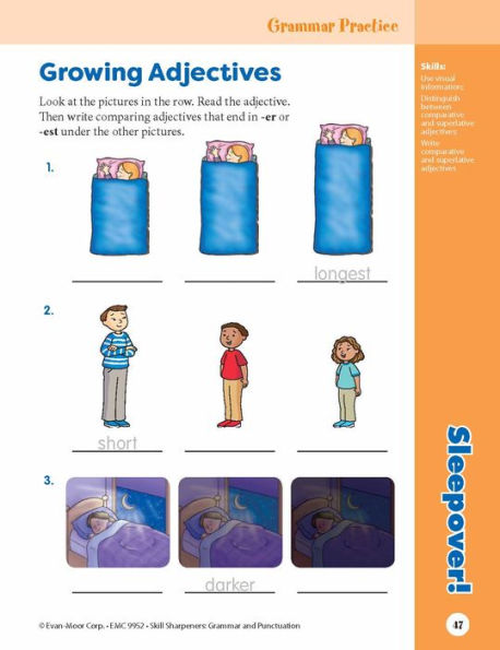 Skill Sharpeners: Grammar & Punctuation, Grade 2 Workbook