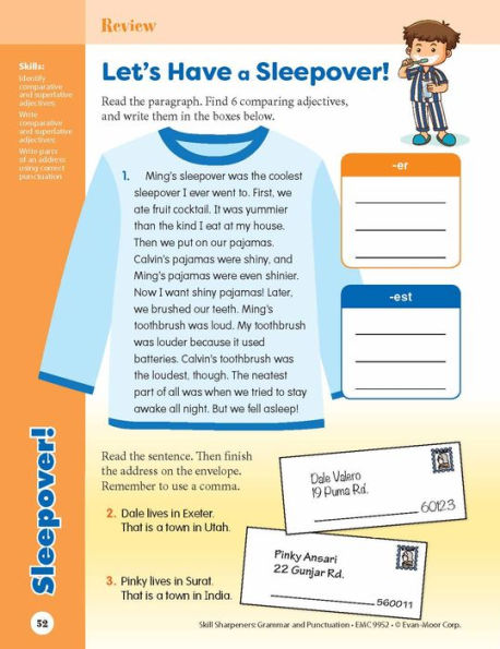 Skill Sharpeners: Grammar & Punctuation, Grade 2 Workbook