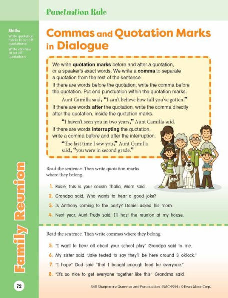 Skill Sharpeners: Grammar & Punctuation, Grade 4 Workbook