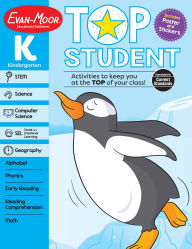 Title: Top Student, Kindergarten Workbook, Author: Evan-Moor Educational Publishers