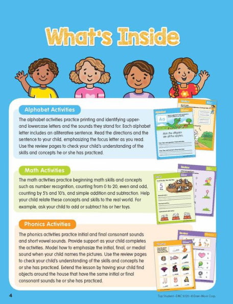 Top Student, Kindergarten Workbook