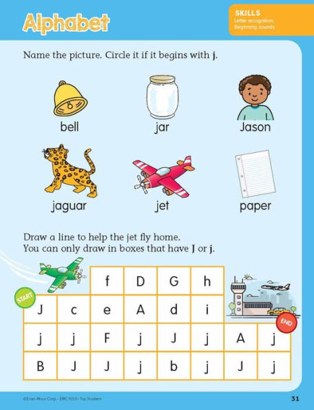 Top Student, Kindergarten Workbook