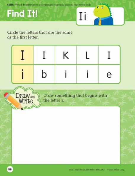 Smart Start: Read and Write, PreK Workbook