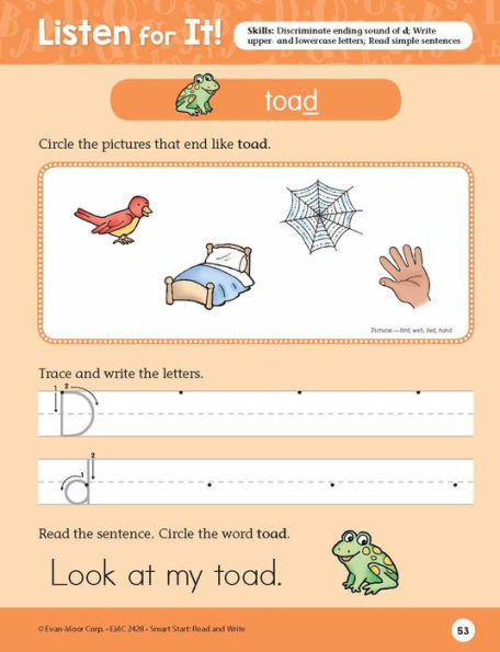 Smart Start: Read and Write, Kindergarten Workbook