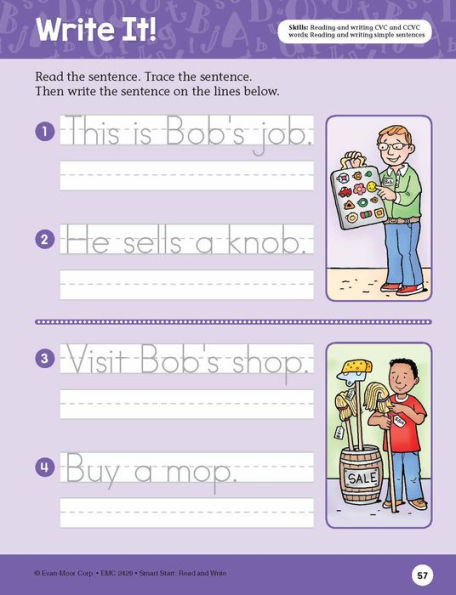 Smart Start: Read and Write, Grade 1 Workbook