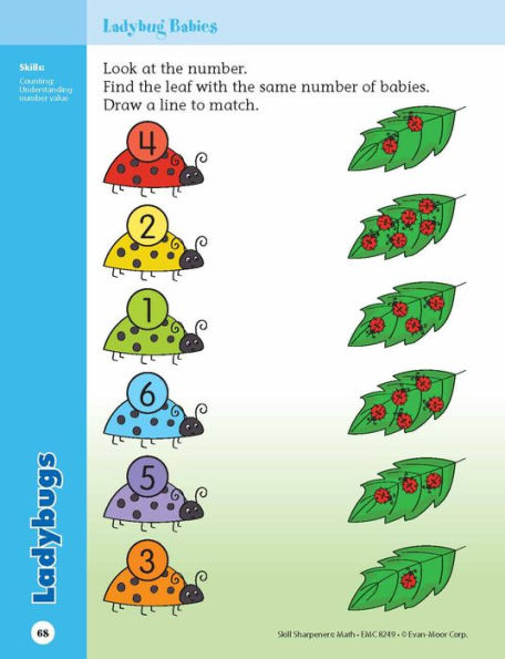 Skill Sharpeners: Math, PreK Workbook