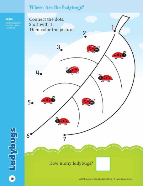 Skill Sharpeners: Math, PreK Workbook