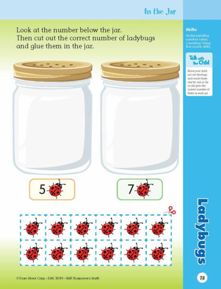 Skill Sharpeners: Math, PreK Workbook