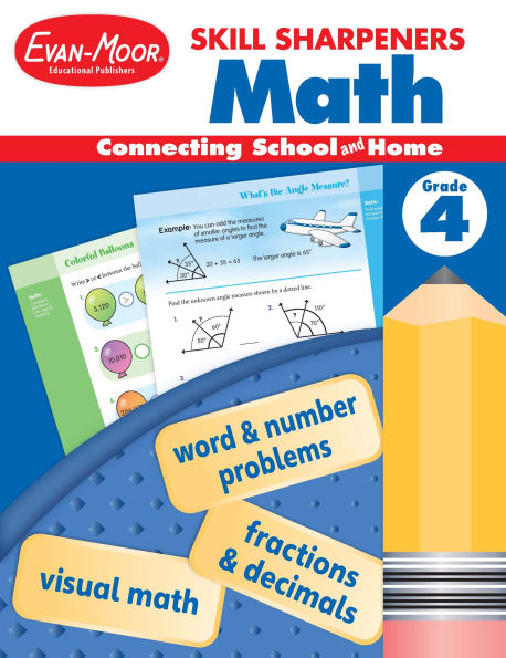 Skill Sharpeners: Math, Grade 4 Workbook