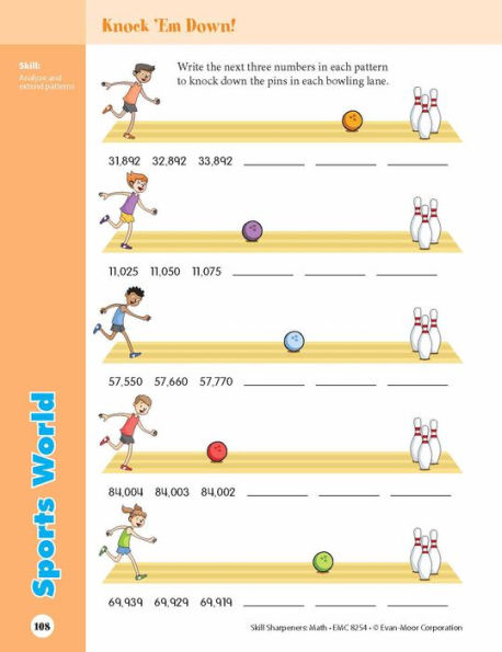 Skill Sharpeners: Math, Grade 4 Workbook