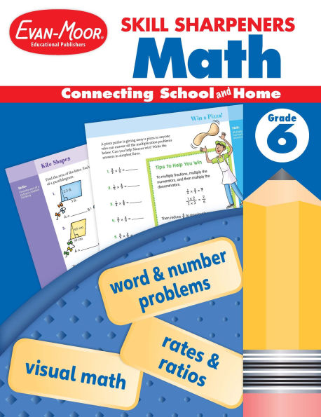 Skill Sharpeners: Math, Grade 6 Workbook