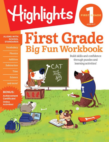 First Grade Big Fun Workbook: 256-Page Activity Workbook for First Graders, Vocabulary, Math, Science and More