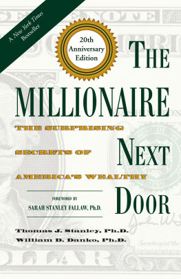 The Millionaire Next Door The Surprising Secrets Of America S