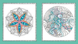 Alternative view 4 of Color Me Stress-Free: Nearly 100 Coloring Templates to Unplug and Unwind