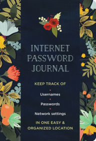 Title: Internet Password Journal - Modern Floral