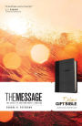 The Message Deluxe Gift Bible (Leather-Look, Black/Slate)