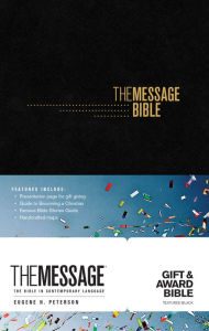 Title: The Message Gift and Award Bible (Black), Author: Eugene H. Peterson