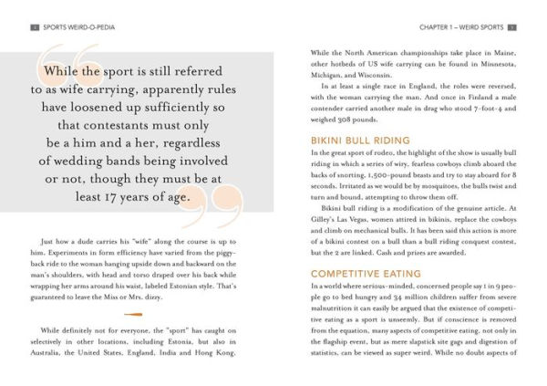 Sports Weird-o-Pedia: The Ultimate Book of Surprising, Strange, and Incredibly Bizarre Facts about