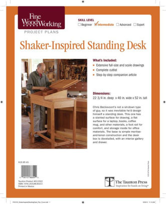 Fine Woodworking S Shaker Inspired Standing Desk By Christian