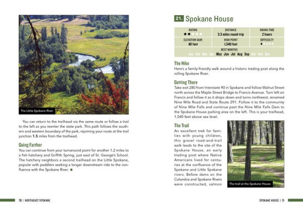 Day Hike Inland Northwest: Spokane, Coeur d'Alene, and Sandpoint, 2nd Edition: 75 Trails You Can a