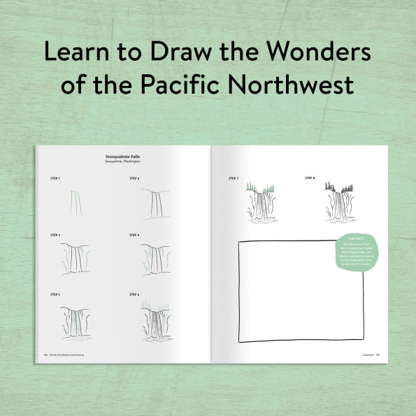 Pacific Northwest Line Drawing: How to Draw Flowers, Trees, Mushrooms, Birds, Animals, Landmarks, and More