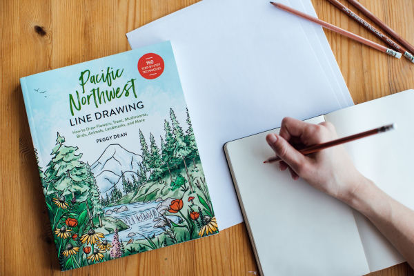 Pacific Northwest Line Drawing: How to Draw Flowers, Trees, Mushrooms, Birds, Animals, Landmarks, and More
