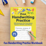 Alternative view 5 of Print Handwriting Practice for Kids 8-12: 250 Awesome Fun Facts about Science, Animals, and History