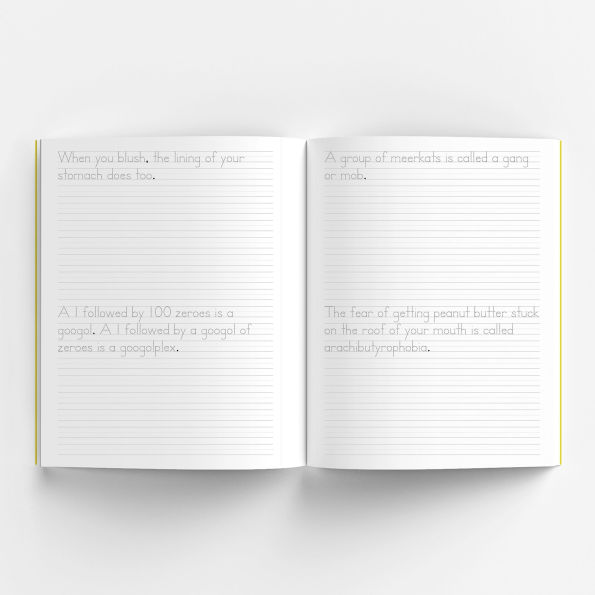 Print Handwriting Practice for Kids 8-12: 250 Awesome Fun Facts about Science, Animals, and History