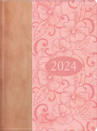The Treasure of Wisdom - 2024 Executive Agenda - beige and blush: An executive themed daily journal and appointment book with an inspirational quotation or Bible verse for each day of the year