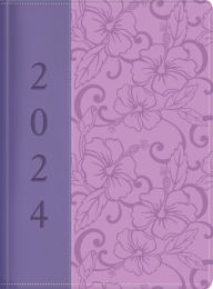 The Treasure of Wisdom - 2024 Executive Agenda - two-toned violet: An executive themed daily journal and appointment book with an inspirational quotation or Bible verse for each day of the year