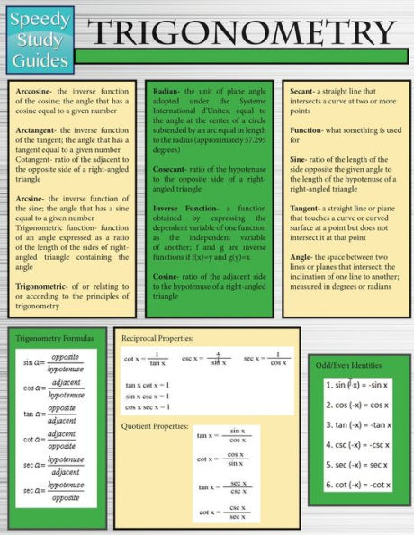 Trigonometry (Speedy Study Guides: Academic)