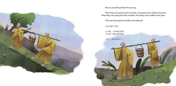 Three Monks: A Story Told in Chinese and English