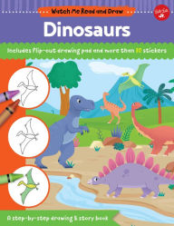 Title: Watch Me Read and Draw: Dinosaurs: A step-by-step drawing & story book - Includes flip-out drawing pad and more than 30 stickers, Author: Samantha Chagollan