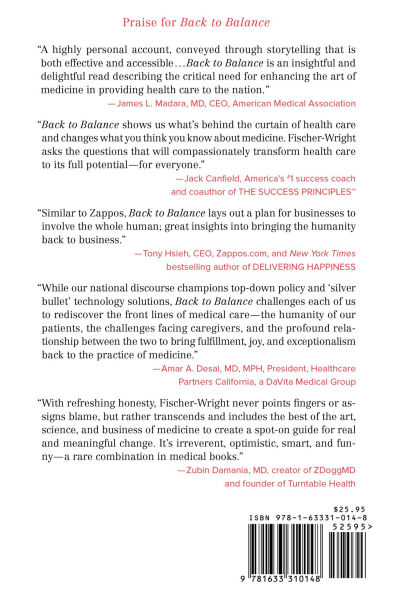 Back To Balance: The Art, Science, And Business of Medicine