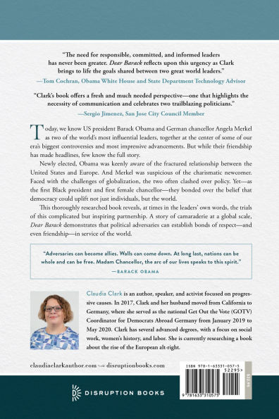 Dear Barack: The Extraordinary Partnership of Barack Obama and Angela Merkel