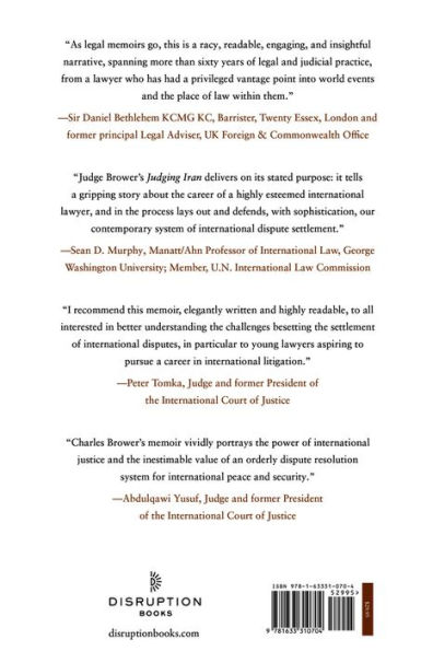 Judging Iran: A Memoir of the Hague, White House, and Life on Front Line International Justice